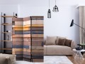 Parawan 3-częściowy - Drewniany zamek [Room Dividers]