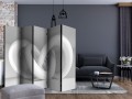 Parawan 5-częściowy - Biały splot II [Room Dividers]