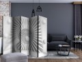 Parawan 5-częściowy - Biała układanka II [Room Dividers]