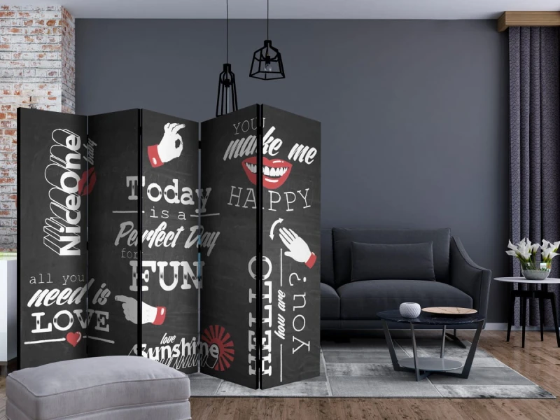 Parawan 5-częściowy - Perfekcyjny dzień II [Room Dividers]