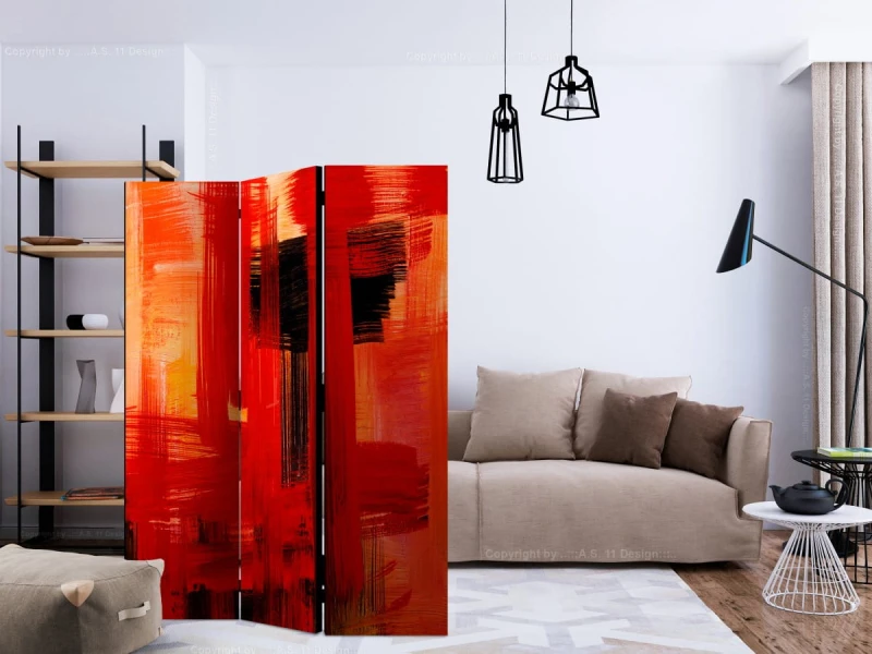 Parawan 3-częściowy - Karmazynowe więzienie [Room Dividers]