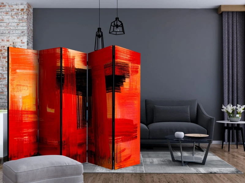 Parawan 5-częściowy - Karmazynowe więzienie II [Room Dividers]
