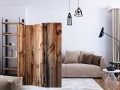 Parawan 3-częściowy - Drewniana komnata [Room Dividers]