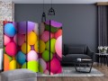 Parawan 5-częściowy - Kolorowe kulki II [Room Dividers]