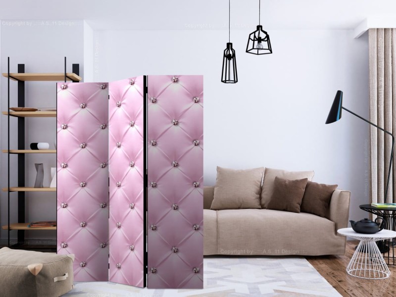 Parawan 3-częściowy - Różowa dama [Room Dividers]
