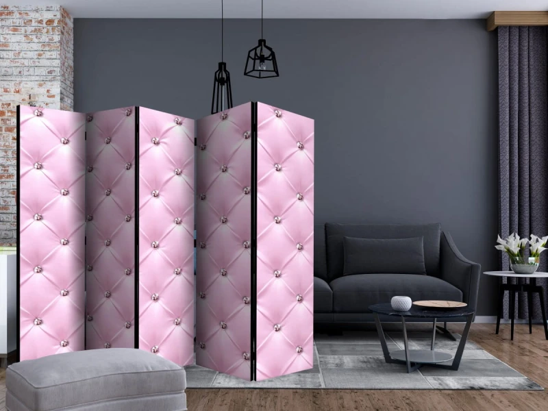 Parawan 5-częściowy - Różowa dama II [Room Dividers]