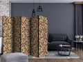 Parawan 5-częściowy - Tęczowa mozaika II [Room Dividers]