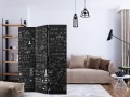 Parawan 3-częściowy - Tablica naukowa [Room Dividers]