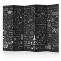 Parawan 5-częściowy - Tablica naukowa II [Room Dividers]