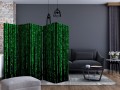 Parawan 5-częściowy - Cyfrowy deszcz II [Room Dividers]