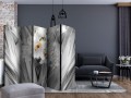 Parawan 5-częściowy - Stalowe lilie II [Room Dividers]