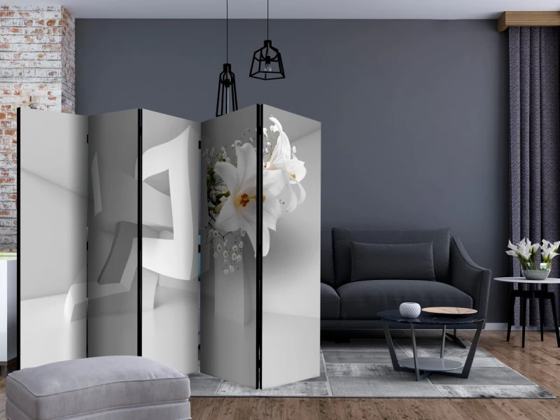 Parawan 5-częściowy - Zakręcona iluzja II [Room Dividers]