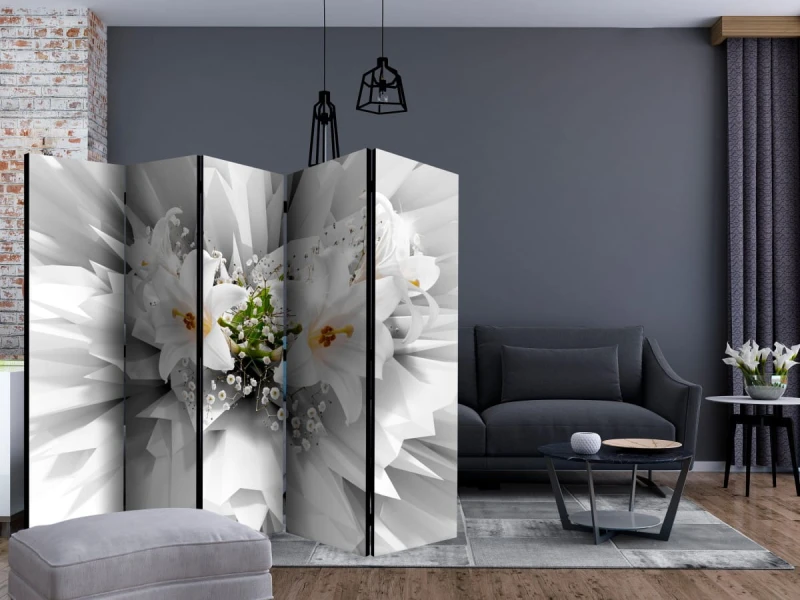 Parawan 5-częściowy - Kwiecista eksplozja II [Room Dividers]