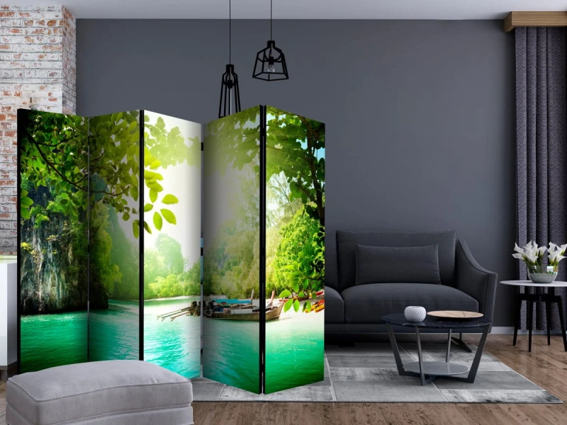 Parawan 5-częściowy - Sekretny raj II [Room Dividers]
