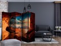 Parawan 5-częściowy - Jaskinia: Plaża II [Room Dividers]