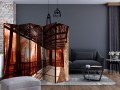 Parawan 5-częściowy - Natura: Leśny taras II [Room Dividers]