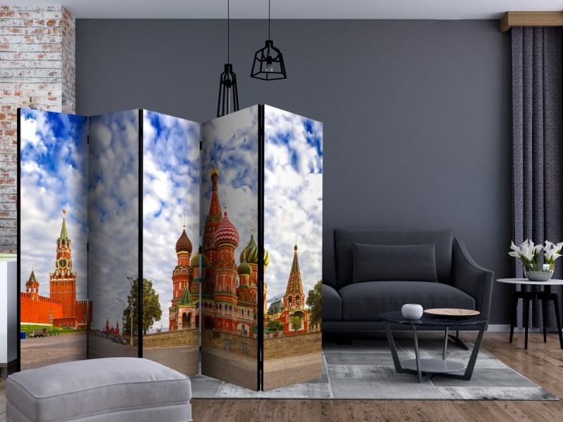 Parawan 5-częściowy - Plac Czerwony w Moskwie, Rosja II [Room Dividers]