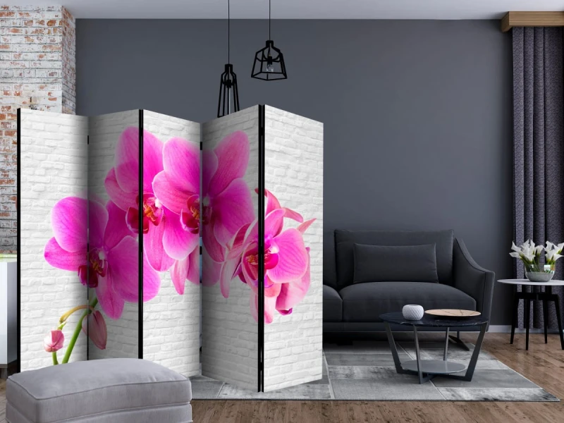 Parawan 5-częściowy - Różowe pobudzenie II [Room Dividers]