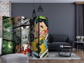 Parawan 5-częściowy - Graffiti girl II [Room Dividers]