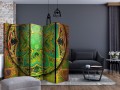 Parawan 5-częściowy - Mandala: Szmaragdowy fantazja II [Room Dividers]