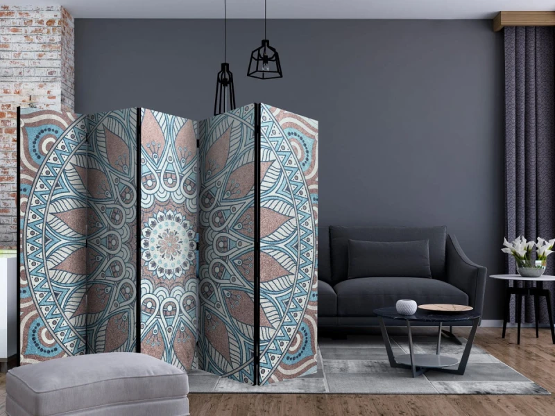 Parawan 5-częściowy - Orientalny okrąg II [Room Dividers]