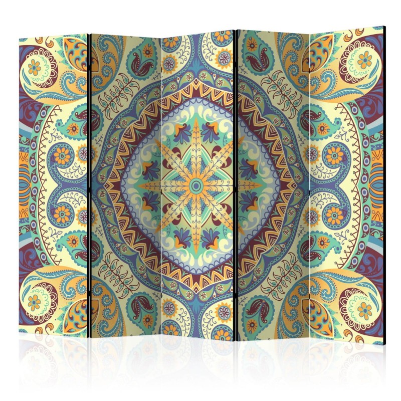 Parawan 5-częściowy - Pastelowa mozaika II [Room Dividers]