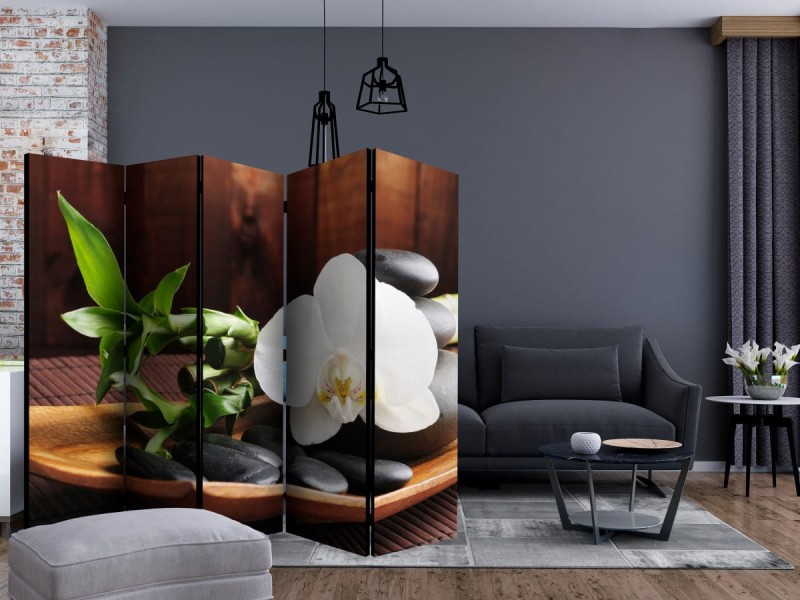Parawan 5-częściowy - świątynia  zen II [Room Dividers]