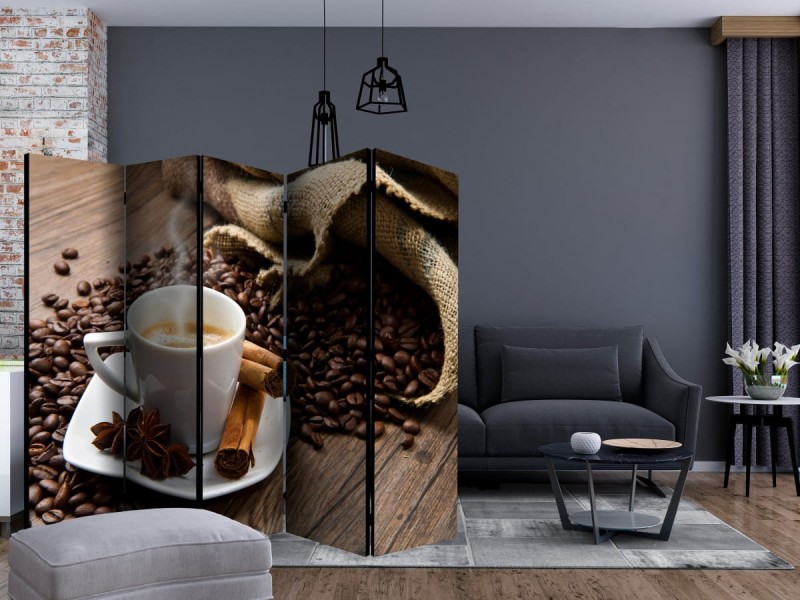 Parawan 5-częściowy - Star anise coffee II [Room Dividers]