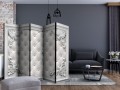 Parawan 5-częściowy - Pikowana skóra II [Room Dividers]