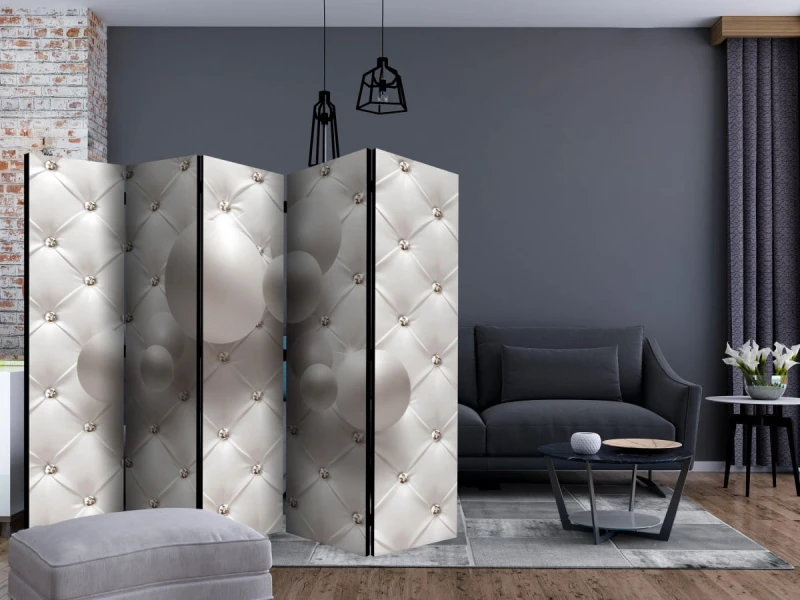 Parawan 5-częściowy - Białe królestwo II [Room Dividers]