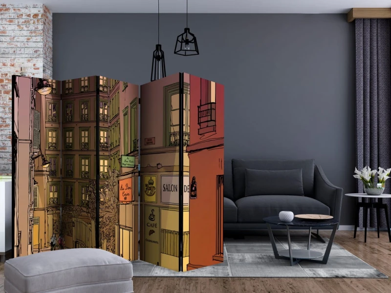 Parawan 5-częściowy - Kolacja w Paryżu II [Room Dividers]