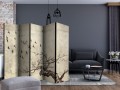 Parawan 5-częściowy - Flock of birds II [Room Dividers]