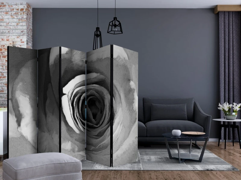 Parawan 5-częściowy - Papierowa róża II [Room Dividers]