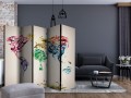 Parawan 5-częściowy - Dancing smoke trails II [Room Dividers]