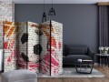 Parawan 5-częściowy - Street football II [Room Dividers]