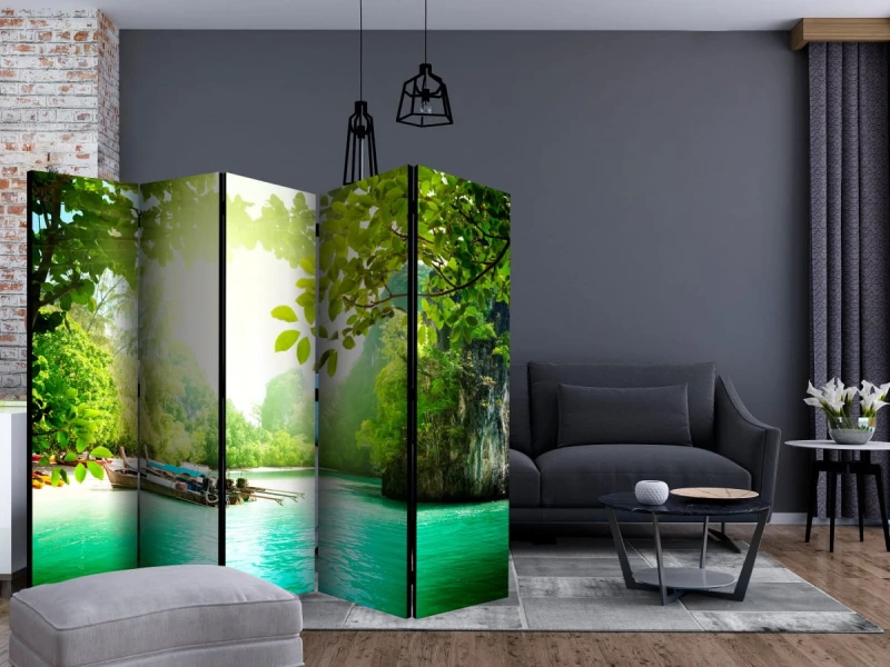 Parawan 5-częściowy - Bezpieczna przystań II [Room Dividers]