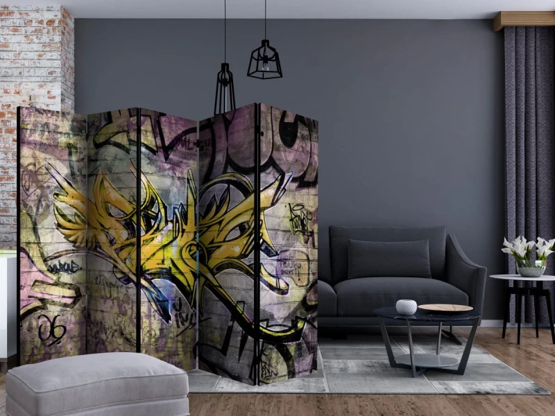 Parawan 5-częściowy - Stunning graffiti II [Room Dividers]