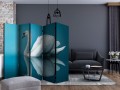 Parawan 5-częściowy - łabędź - odbicie II [Room Dividers]