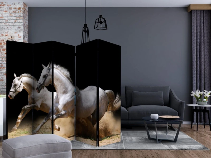 Parawan 5-częściowy - Galop na piasku II [Room Dividers]