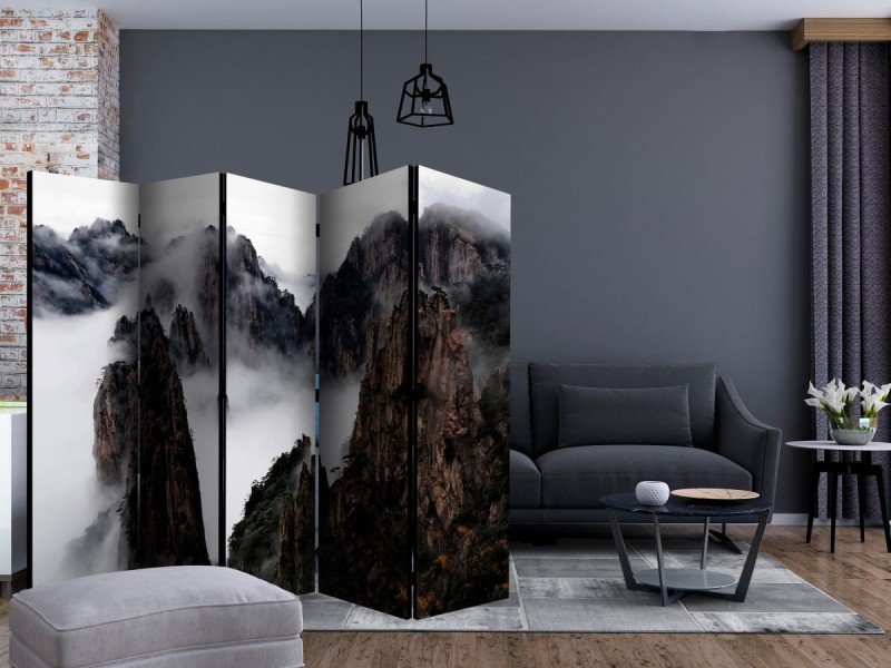 Parawan 5-częściowy - Morze Chmur, Huang Shan, Chiny II [Room Dividers]