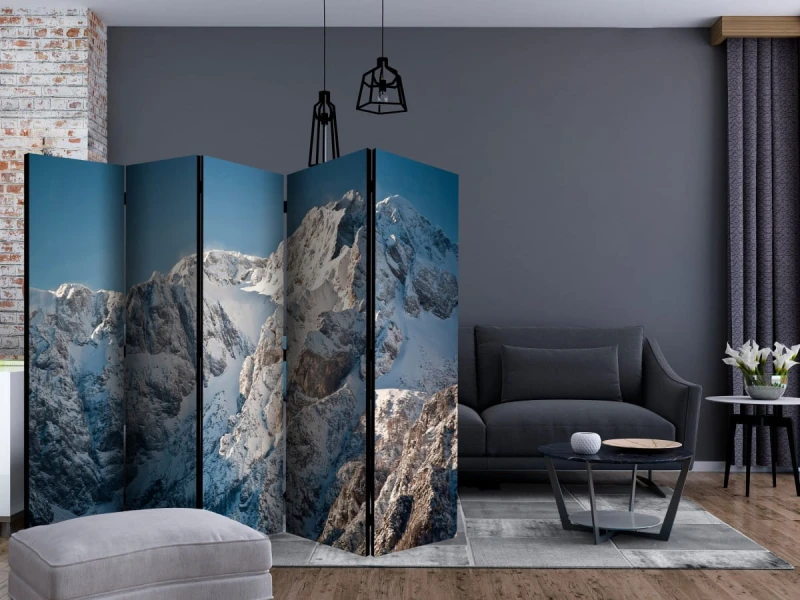 Parawan 5-częściowy - Zima w Alpach II [Room Dividers]