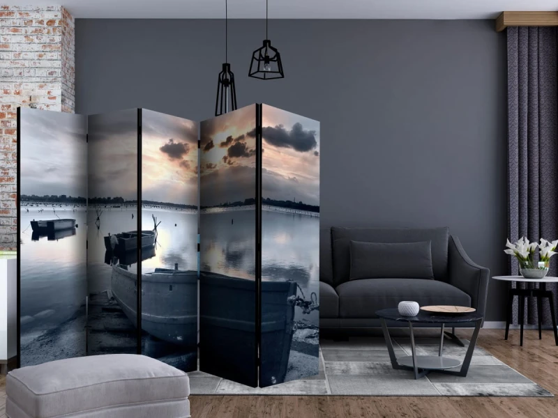 Parawan 5-częściowy - Little port boats II [Room Dividers]