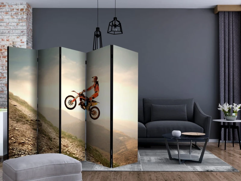 Parawan 5-częściowy - Sport motorowy II [Room Dividers]