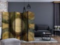 Parawan 5-częściowy - kwiat - styl retro II [Room Dividers]
