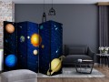 Parawan 5-częściowy - Układ słoneczny II [Room Dividers]