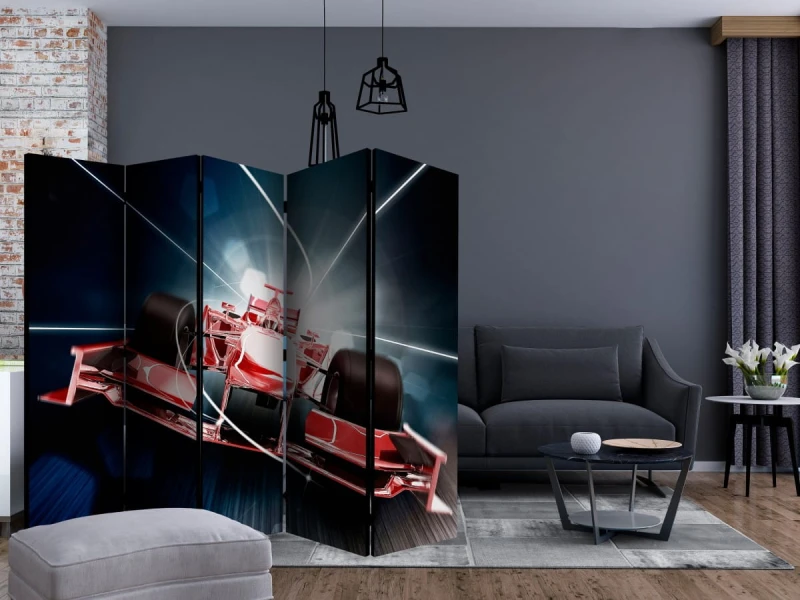 Parawan 5-częściowy - Szybkość i dynamika - formuła 1 II [Room Dividers]