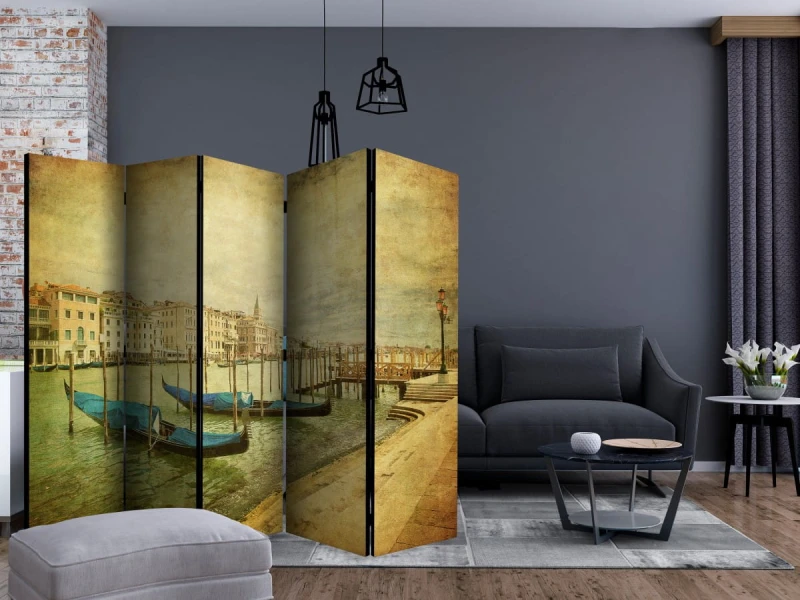 Parawan 5-częściowy - Grand Canal, Venice (Vintage) II [Room Dividers]