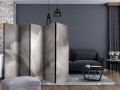 Parawan 5-częściowy - Tulip - black and white photo II [Room Dividers]