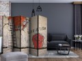 Parawan 5-częściowy - Niewidzialna ręka rewolucji II [Room Dividers]