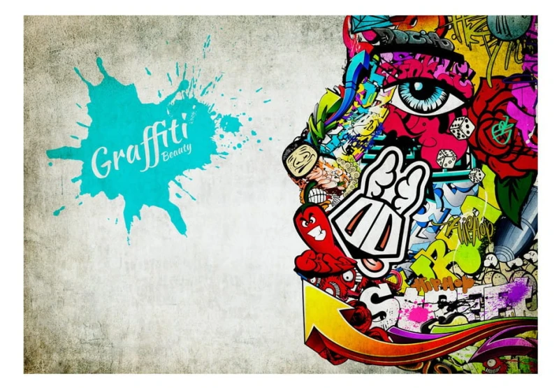 Fototapeta samoprzylepna - Graffiti beauty